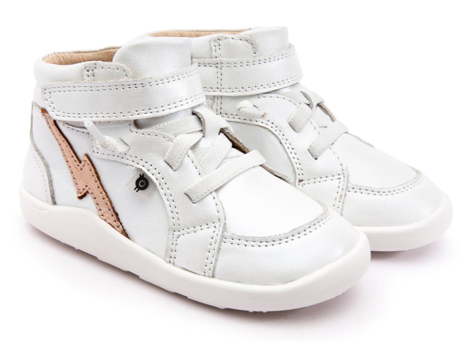 Shoes Old Soles Boy'S Casual Shoes | Old Soles Girl'S 8018 Light The Ground Sneakers - Nacardo Blanco/Copper