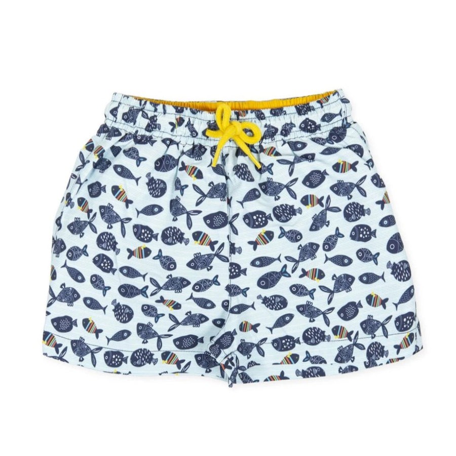 Clothes Tutto Piccolo | Tutto Piccolo Fish Swim Trunks - Turquiose