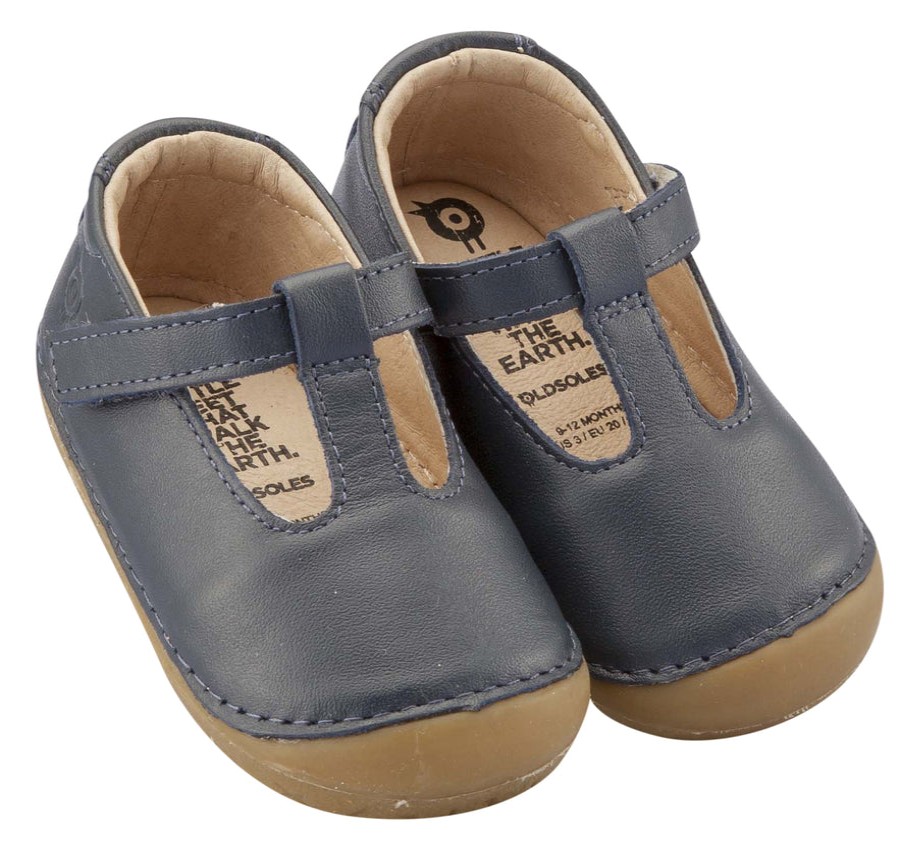 Shoes Old Soles Boy'S Casual Shoes | Old Soles Girl'S T-2 Shoe, T-Strap, Navy