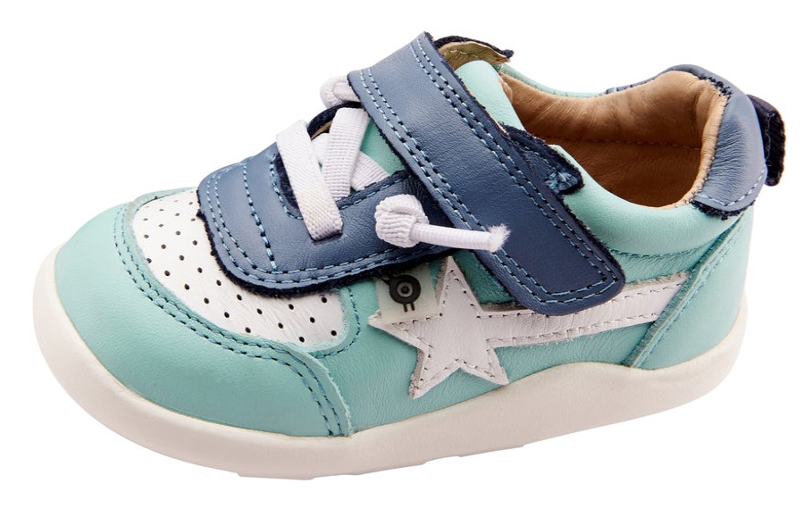 Shoes Old Soles Girl'S Casual Shoes | Old Soles Boy'S & Girl'S 8031 Ground Work Sneakers - Jade/Snow/Indigo