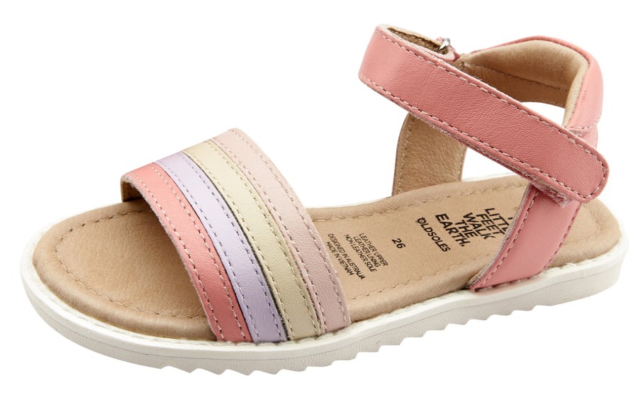 Shoes Old Soles Girl'S Sandals | Old Soles Girl'S Colour Pot Leather Sandals, Rossini/Lilium/Cream/Powder Pink