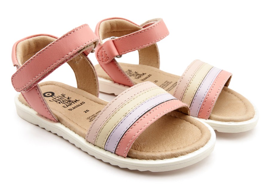 Shoes Old Soles Girl'S Sandals | Old Soles Girl'S Colour Pot Leather Sandals, Rossini/Lilium/Cream/Powder Pink