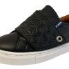 Shoes Atlanta Mocassin Boy'S Casual Shoes | Atlanta Mocassin Boy'S & Girl'S Single Strap Closure, Black Textured