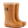 Shoes Igor Girl'S Boots | Igor Boy'S & Girl'S Splash Euri Borreguito Lined Rain Boots, Caramelo