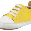 Shoes Old Soles Boy'S Casual Shoes | Old Soles Boy'S & Girl'S 106R Eazy Jogger Vintage Trainer Yellow And White Leather Slip On Sneakers