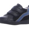 Shoes Naturino Boy'S Casual Shoes | Naturino Boy'S & Girl'S Karrie Vl Vitello/Velour Sneaker Shoes - Nero/Azzurro