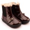 Shoes Old Soles Girl'S Boots | Old Soles Girl'S 378 Buckle My Boot Casual Shoes - Brown Patent