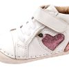 Shoes Old Soles Girl'S Casual Shoes | Old Soles Girl'S 4074 Pave My Heart Hightop Sneakers - Snow/Pink Frost/Glam Pink