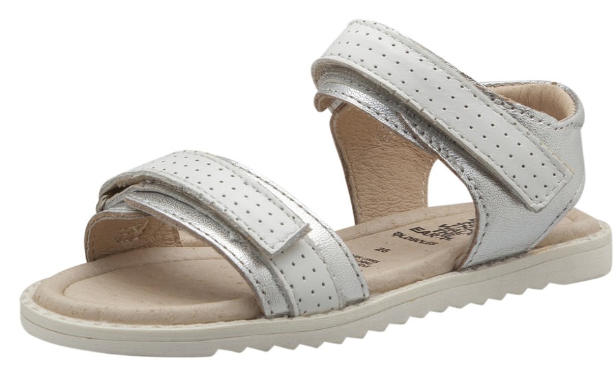 Shoes Old Soles Girl'S Sandals | Old Soles 7016 Girl'S Strapping S Sandal, Silver/Snow